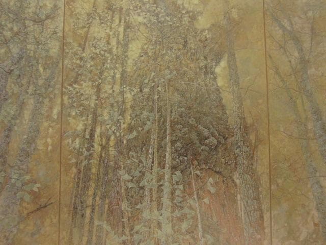 本多功身、【秋が来て・・・】、希少な額装用画集より、新品額装付