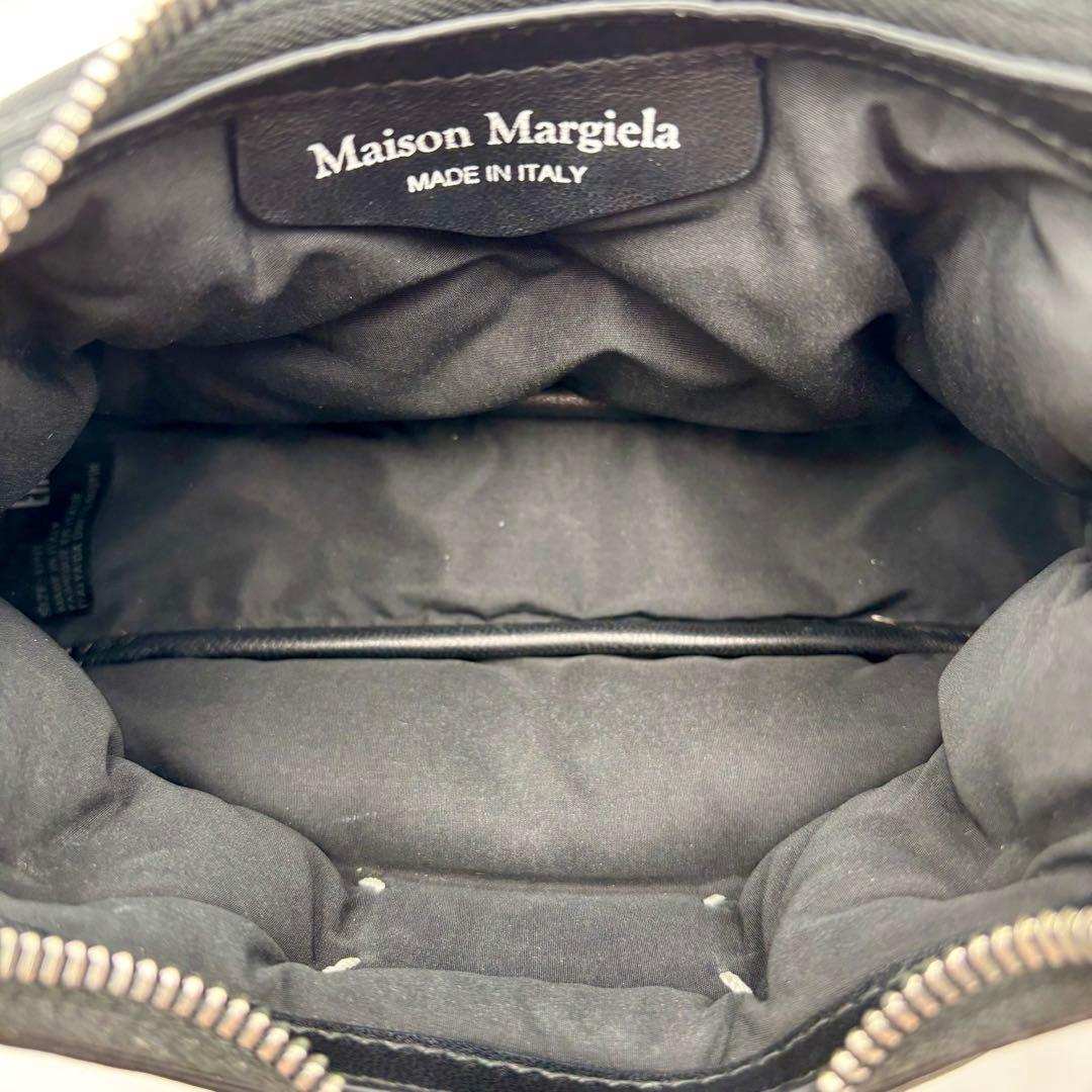 メゾンマルジェラ グラムスラム チェーンショルダーバッグ レザー ブラック