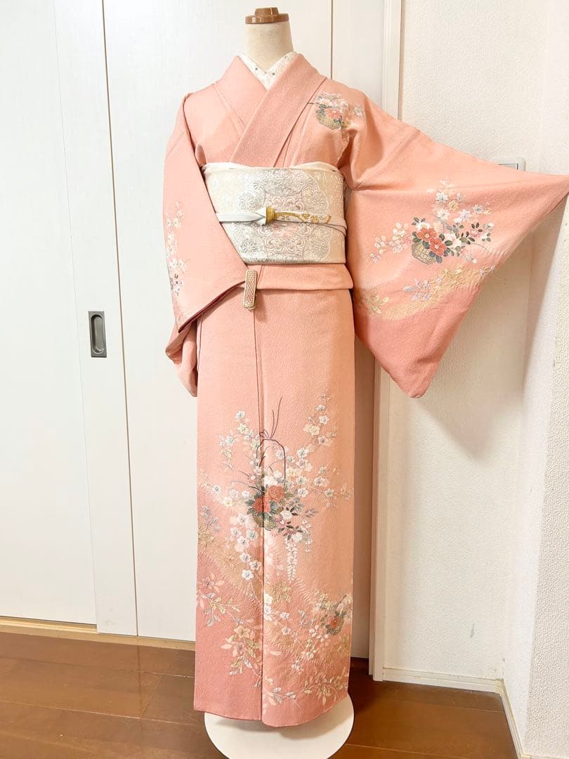 美品　絞り　正絹訪問着　フルセット4点　入学式　七五三　お宮参り　結婚式