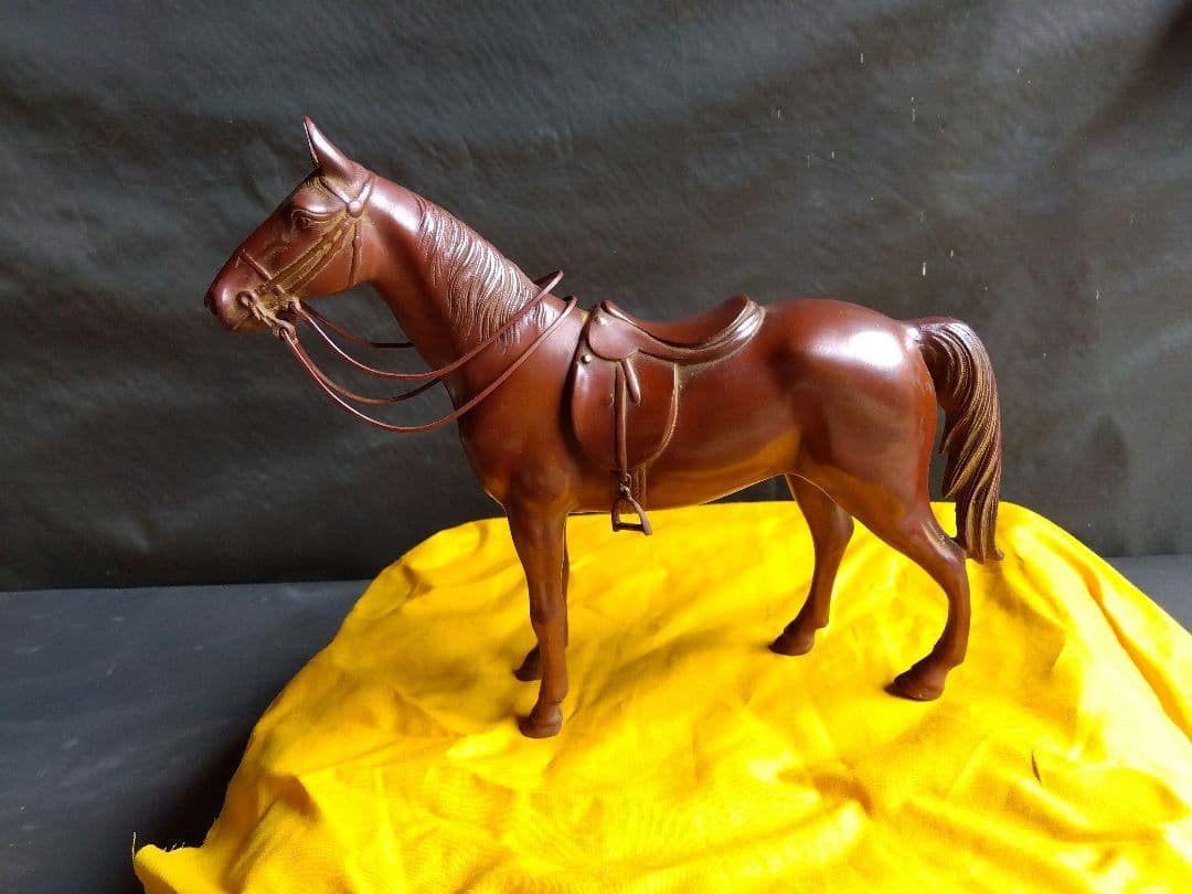 鋳銅　馬　置物