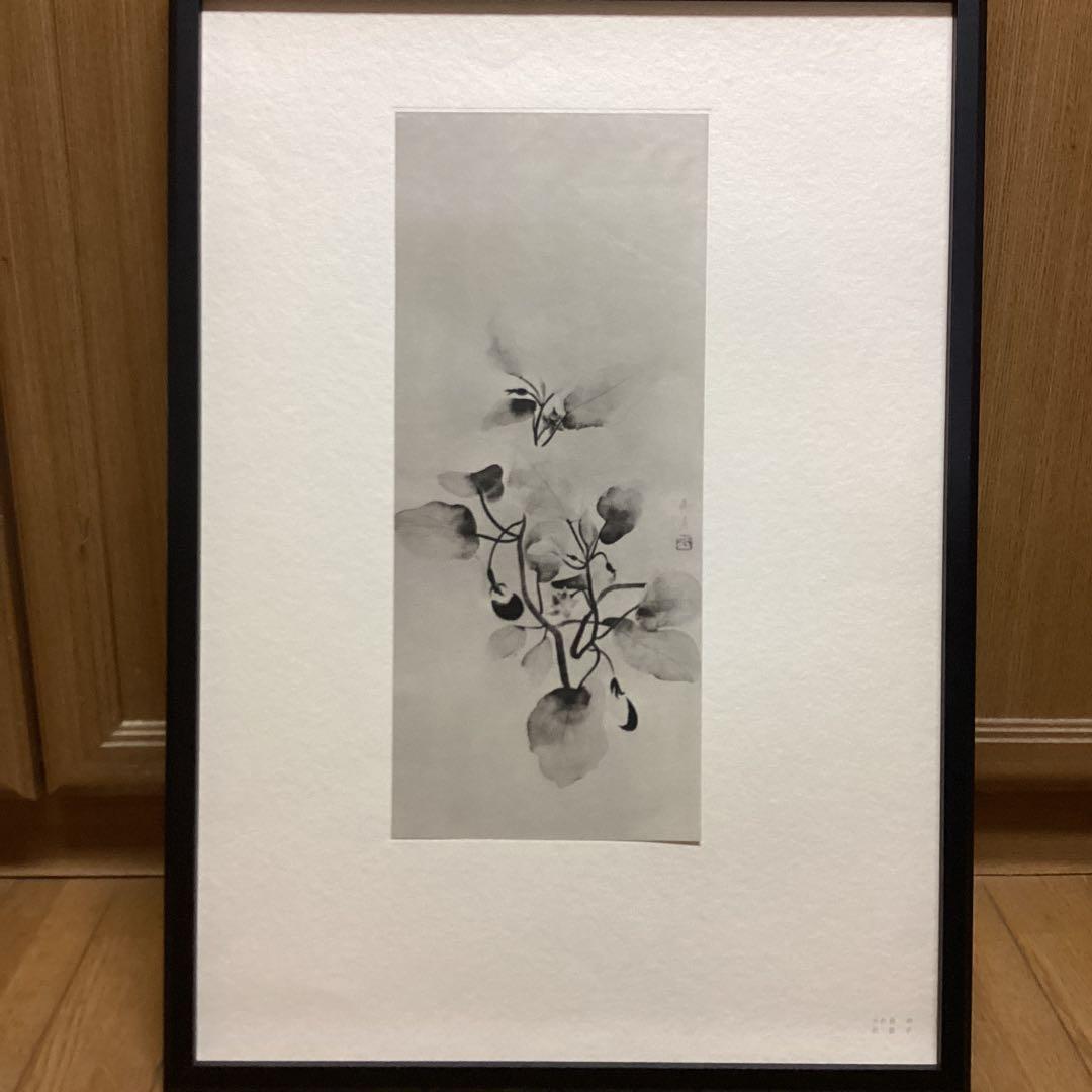 天才画家　速水御舟　作品集大作編　便利堂監修　画集　NO  49  【秋茄子】