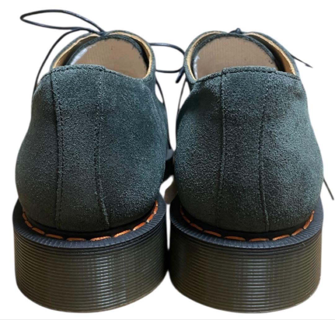 イギリス製 別注品 SOLOVAIR 3ホール レザーシューズ UK9 グリーン