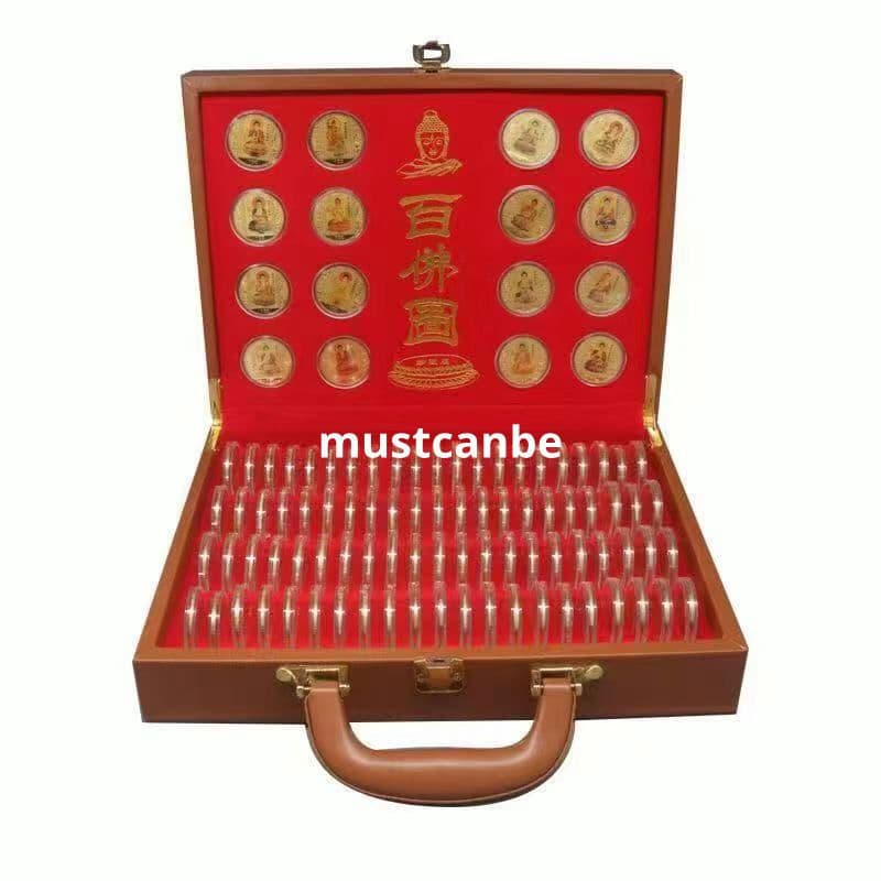 仏教美術品 百仏記念章 希少 美品 工芸品 置物