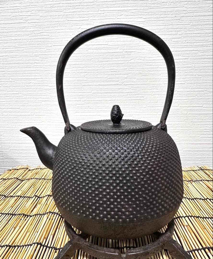 未使用品　南部照光堂名人心斎造　１３型　棗型アラレ　きなこ様　売約済み