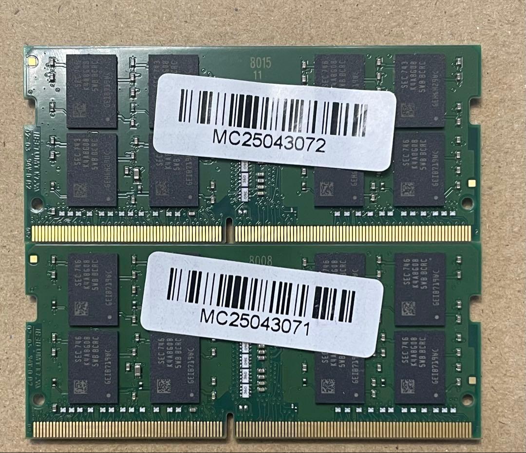 KVR24S17D8/16(16GBx2)MC25043072 メモリモジュール