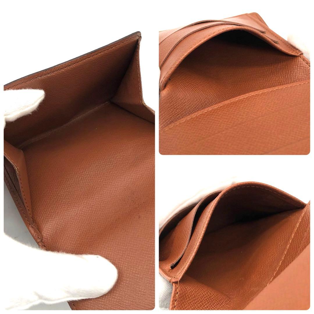 ルイヴィトン モノグラム 三つ折り財布 ポルトモネビエカルトクレディ ブラウン