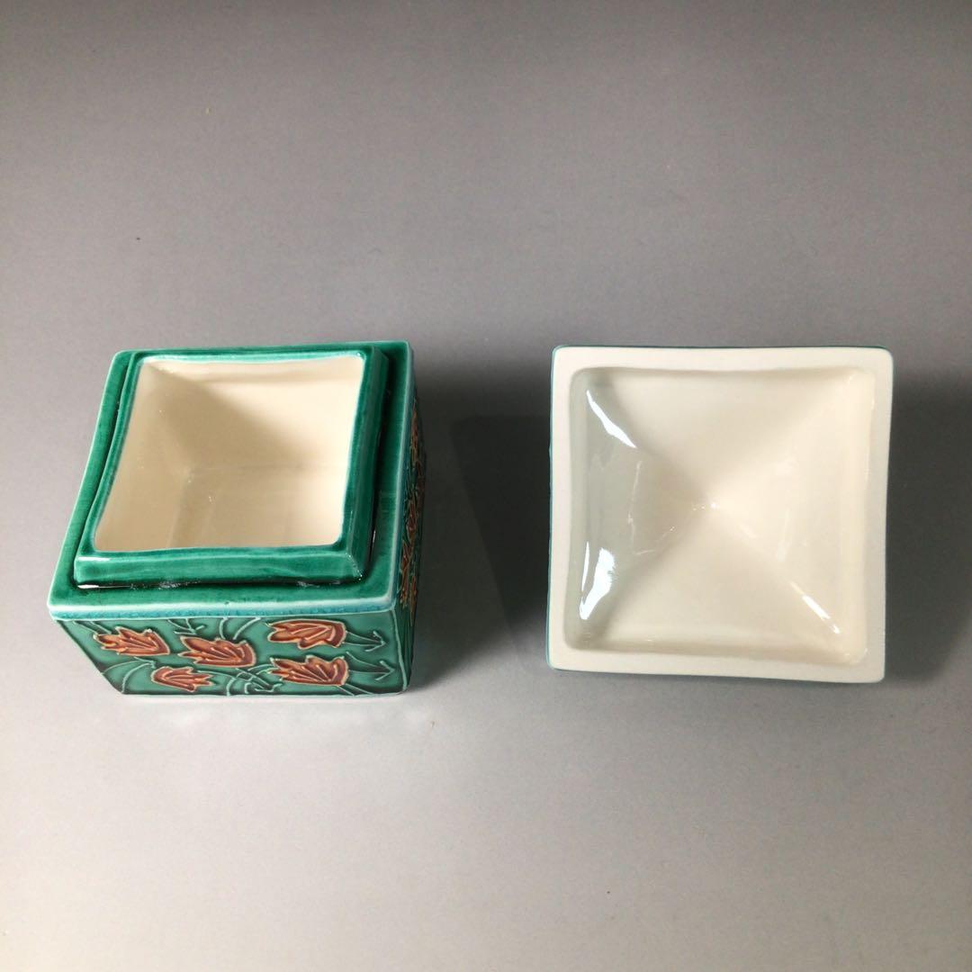 Ｓ７１　香合　『中村翠嵐造』『交趾』『辻堂香合』　共箱　茶道具