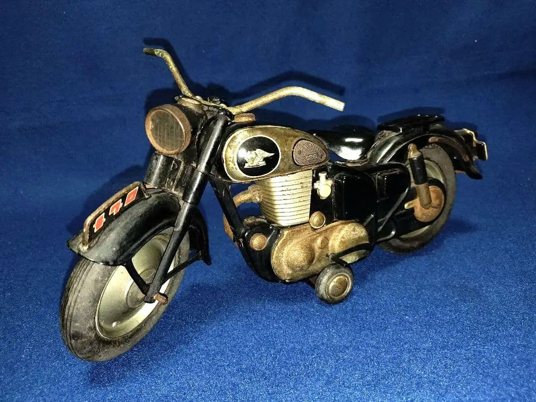 ブリキの玩具　萬代屋　カワサキメグロ　MEGURO　バイク　オートバイ　箱無