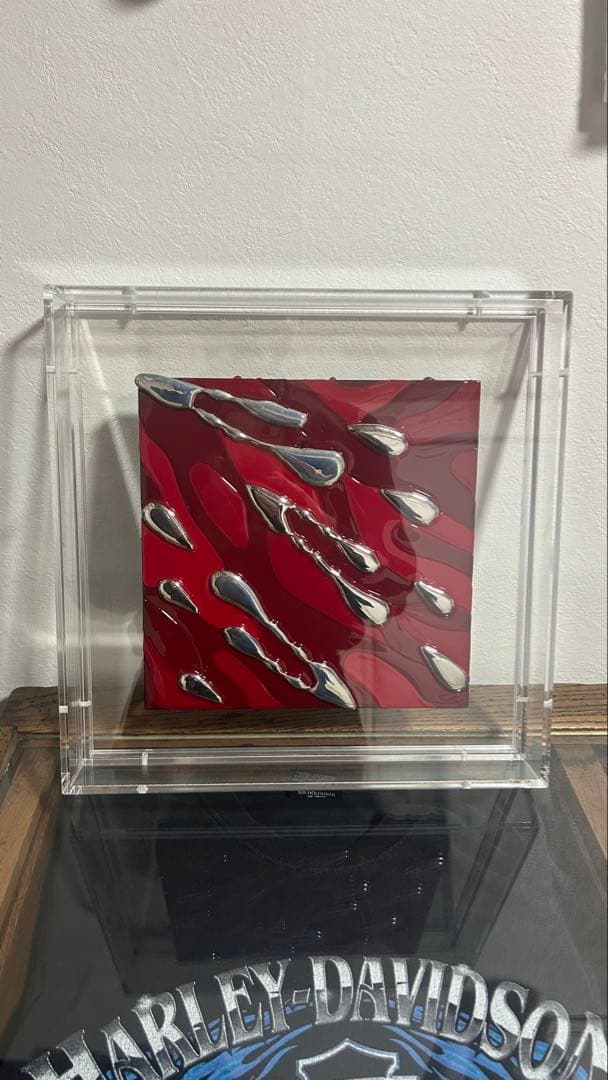 【池内信介】SSM人気の赤現代アート 新品　伊勢丹