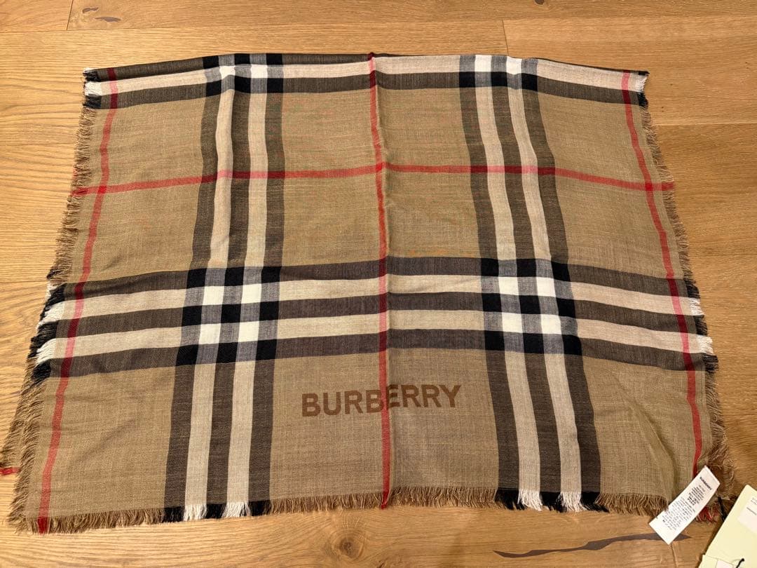 BURBERRY チェック柄マフラー　購入価格¥70,400