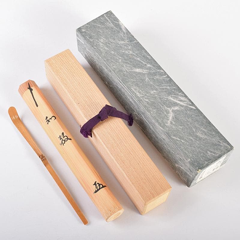 茶道具　宗春下削　前大徳　小林太玄作　茶杓　銘「和敬」　共筒共箱　M　R7700