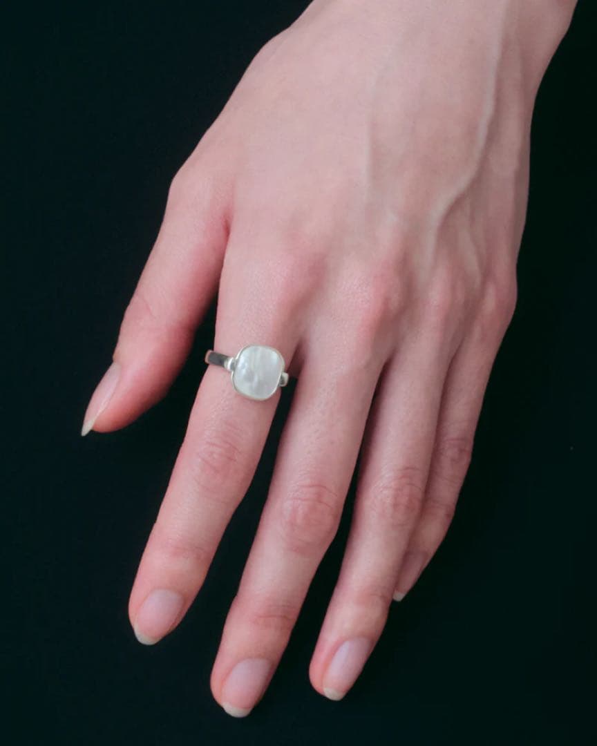 PLOW Shell Window Ring -Silver 15号