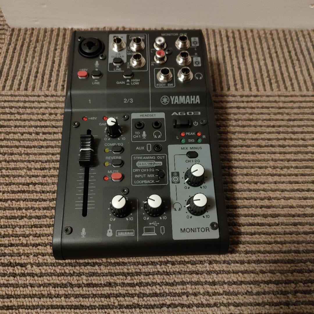 YAMAHA ライブストリーミングミキサー (ブラック) AG03MK2 B