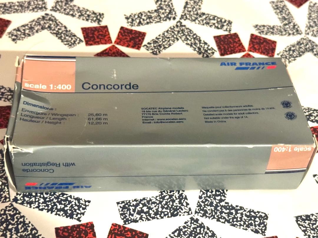 新品未使用　純正コンコルド1/400模型　ビンテージ　エールフランス航空