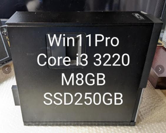 №79、Dellコンパクト、Win11-24H2、Core i3、M8G