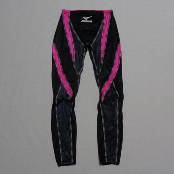 美品レアモノ MIZUNO ミズノ 水泳 競泳 水着 ロングスパッツ Lサイズ