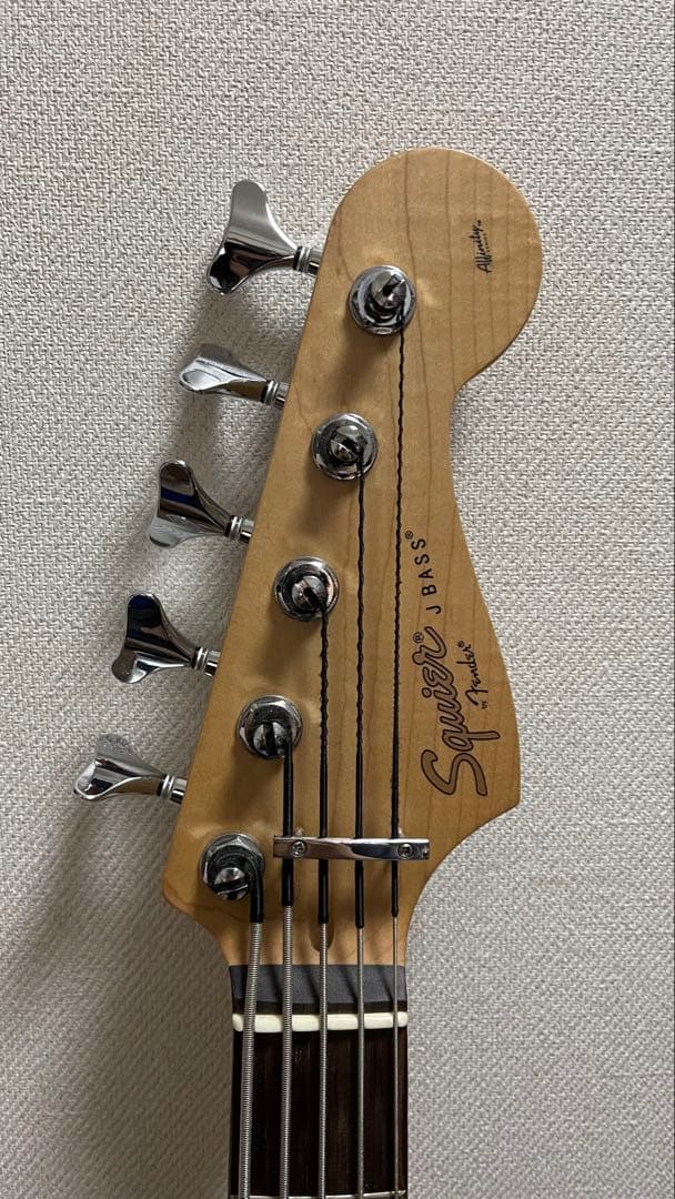 【5連ペグ】【アルダー】Squier affinity Jazz Bass V