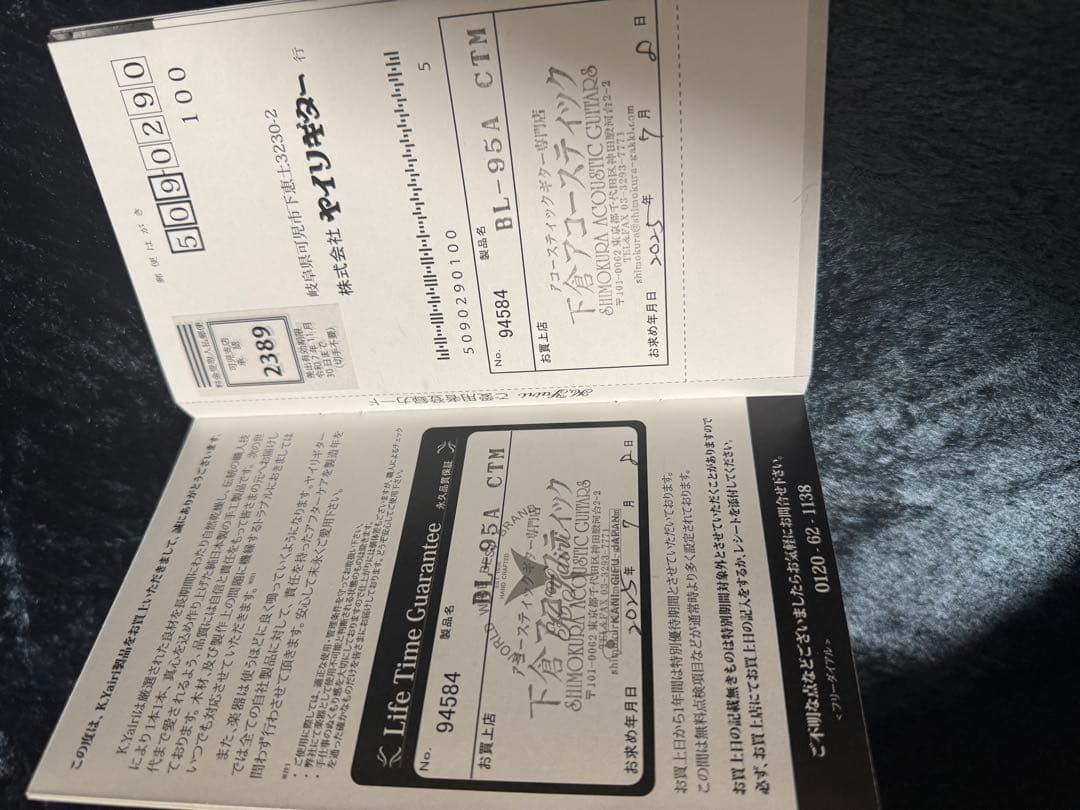 最終日　ヤイリ　BL95-A アコースティックギター ハードケース付き