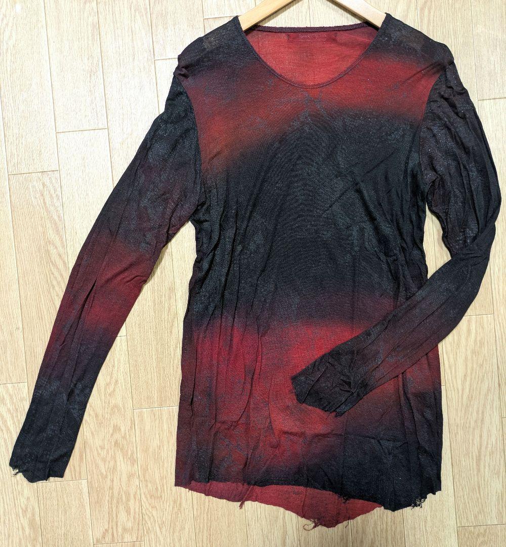 14th Addiction 長袖カットソー レッド 赤 ブラック 黒 スネーク