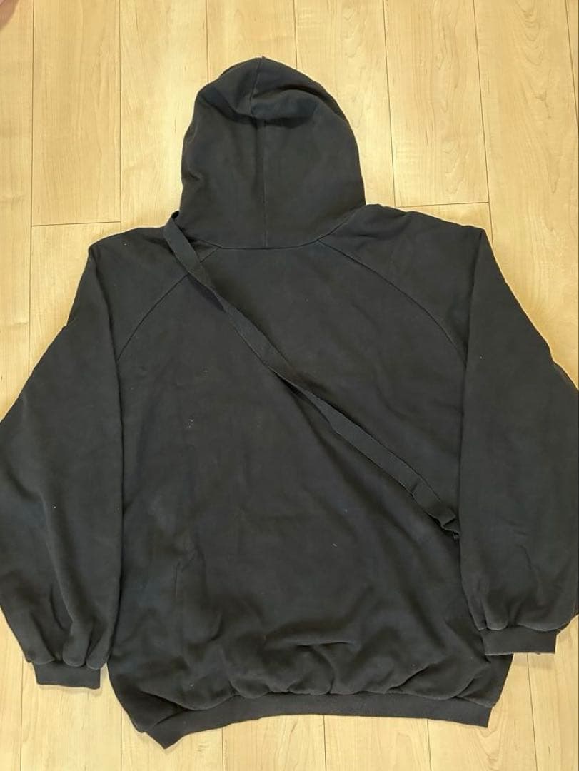 PEACEMINUSONE ブラック フードパーカー