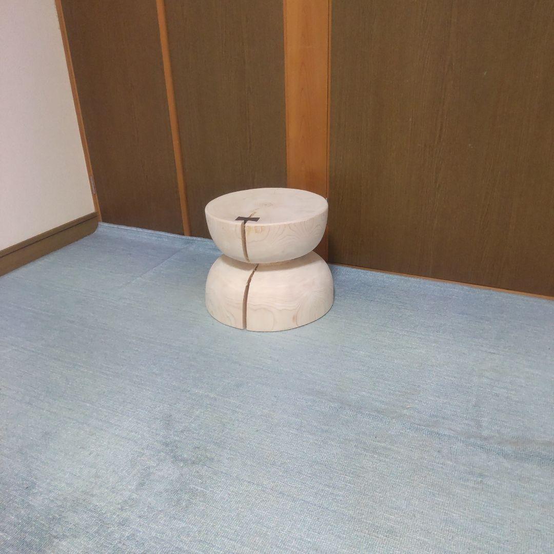 檜丸太椅子 スツール