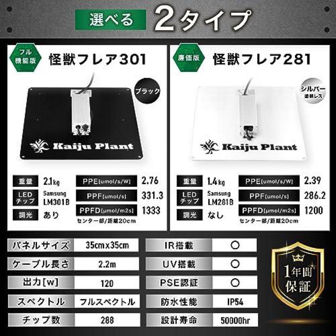 怪獣フレア281 植物育成パネルLEDライト