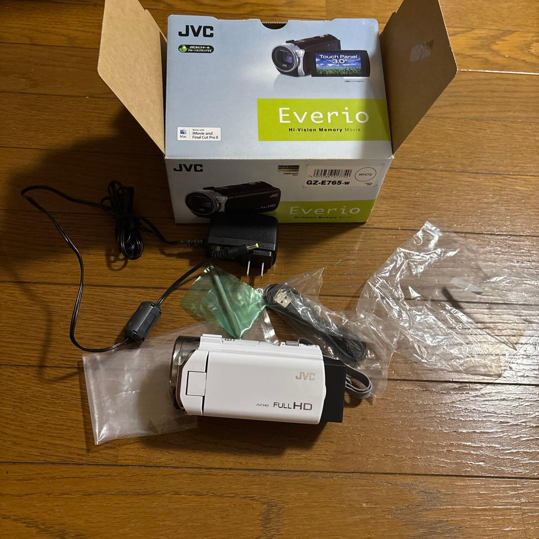 JVCコンパクトビデオカメラ Everio GZ-E765-W