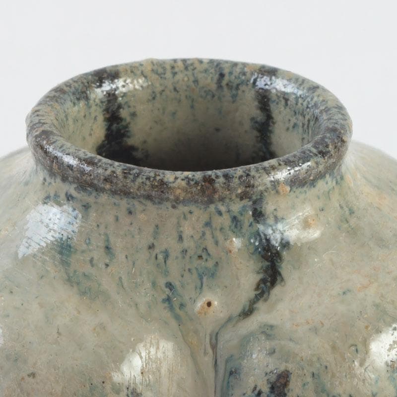 茶道具　元和年代作　古唐津　朝鮮唐津茶入　大徳寺　方谷浩明極め箱　V　9339