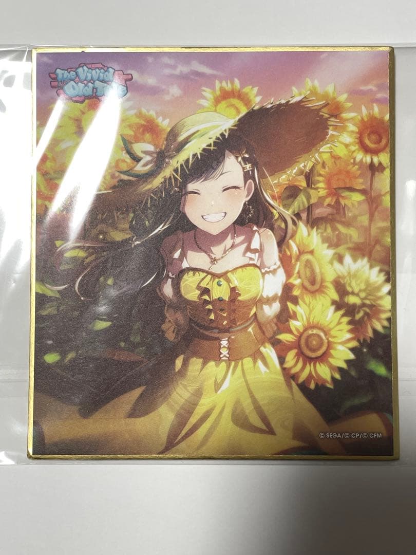 プロセカ 白石杏 ミニ色紙 24B ひまわり 街 特訓後