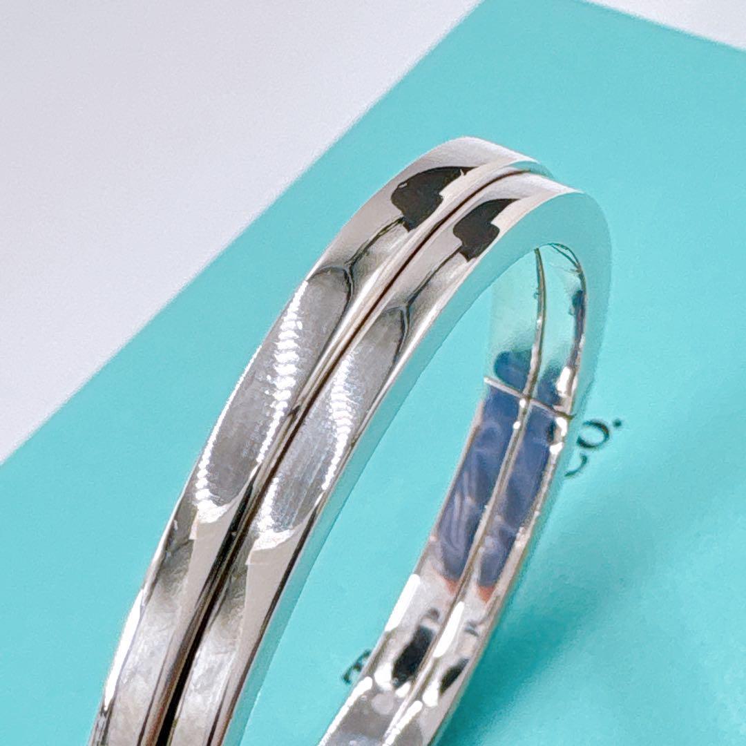 美品レア ティファニー Tスクエア ラップ ブレスレット ダイヤ シルバー925