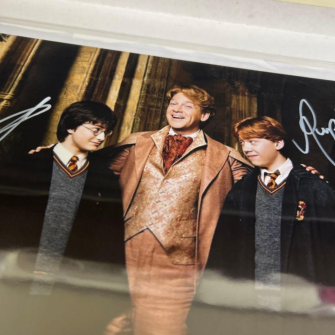 ダニエル・ラドクリフ ＆ ルパート・グリント直筆サインフォト ハリー・ポッター