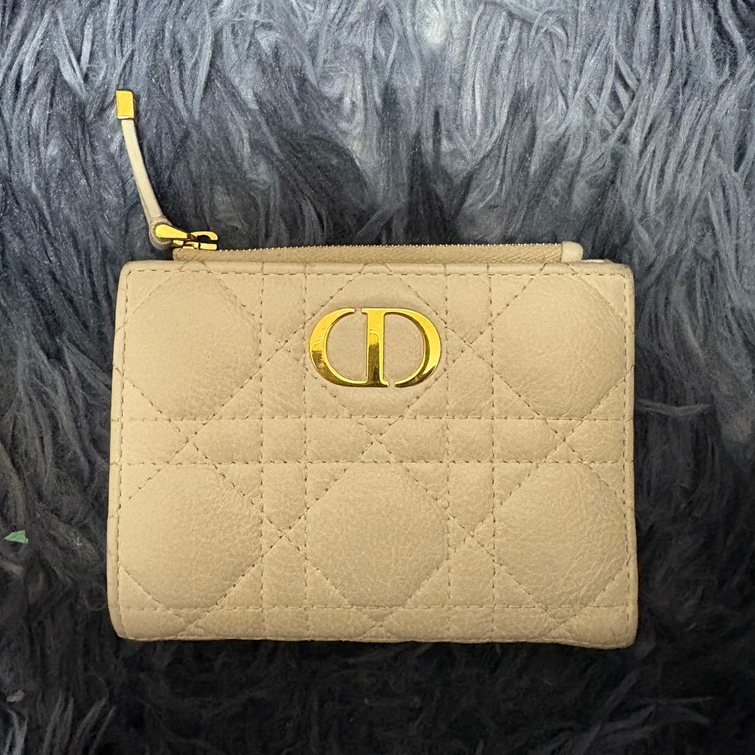 Dior Caro Dahlia ウォレット カナージュ カーフスキン