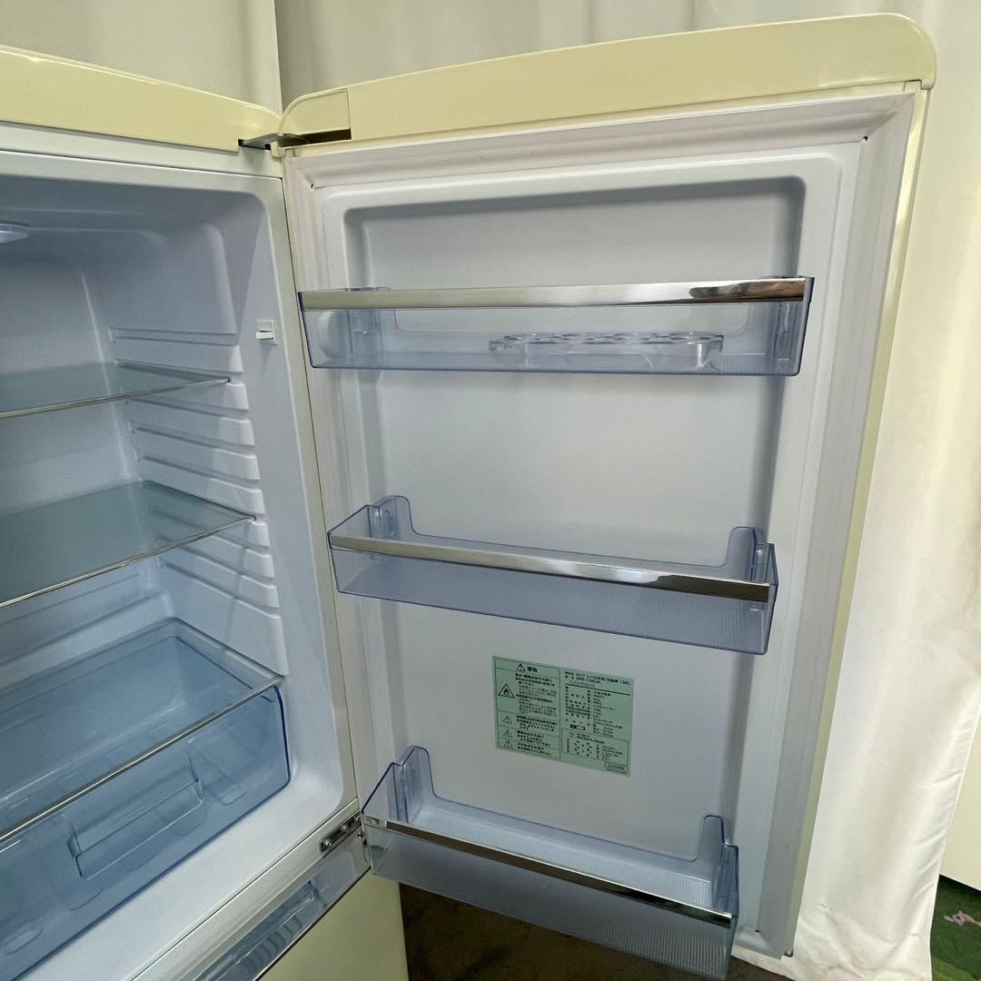 458❤️　冷蔵庫　200㍑　レトロ　20年　おしゃれ　おすすめ　中古　設置無料
