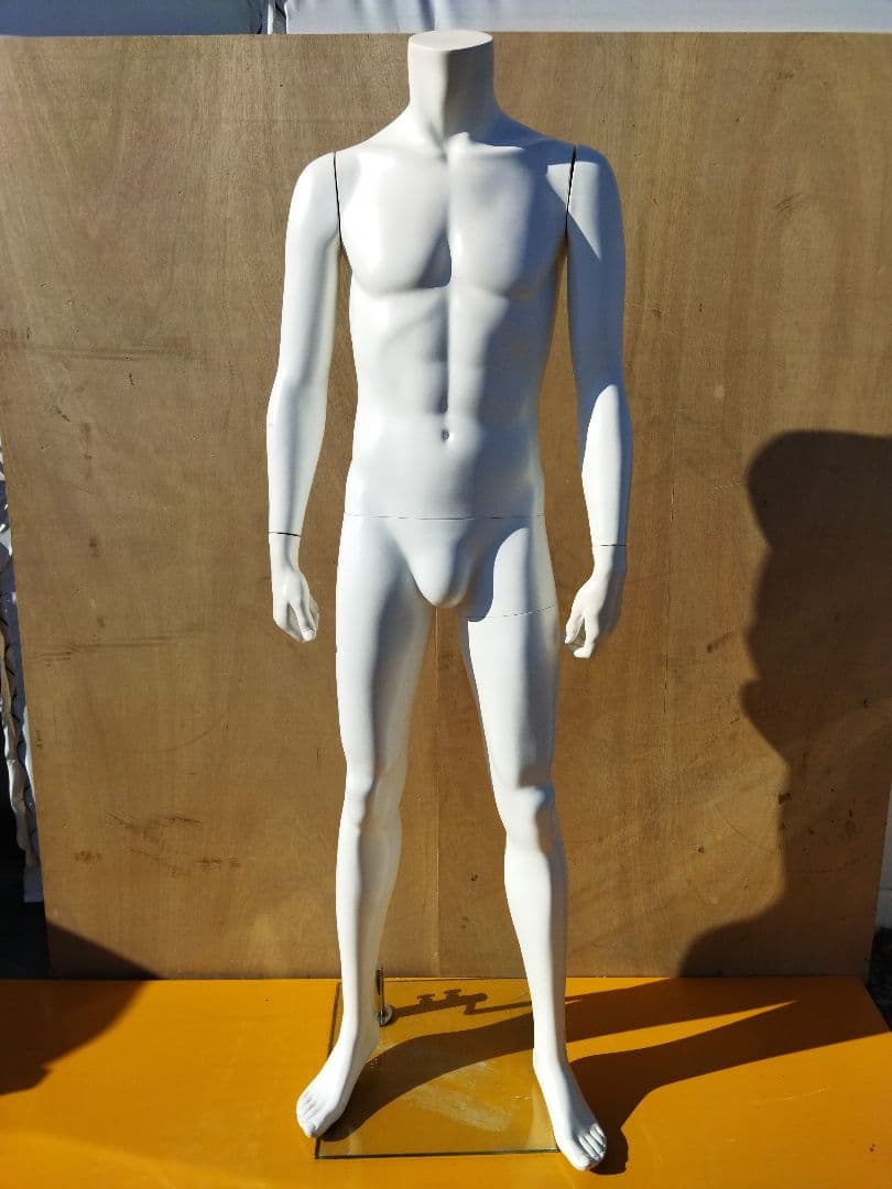 男性用マネキン トルソー 約50×43×H170cm　人形　等身大