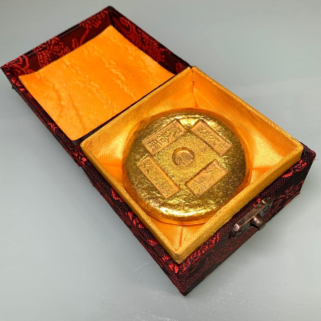 金塊 金庫 大唐貞觀年造 長安内府 福金 開運金元寶　金運UP！逸品　御金匠作