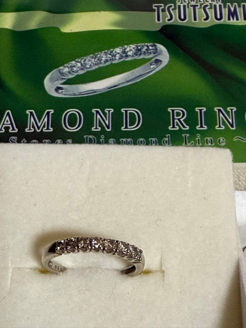ジュエリーツツミ　K10 ダイヤ0.3カラットリング約11.5号