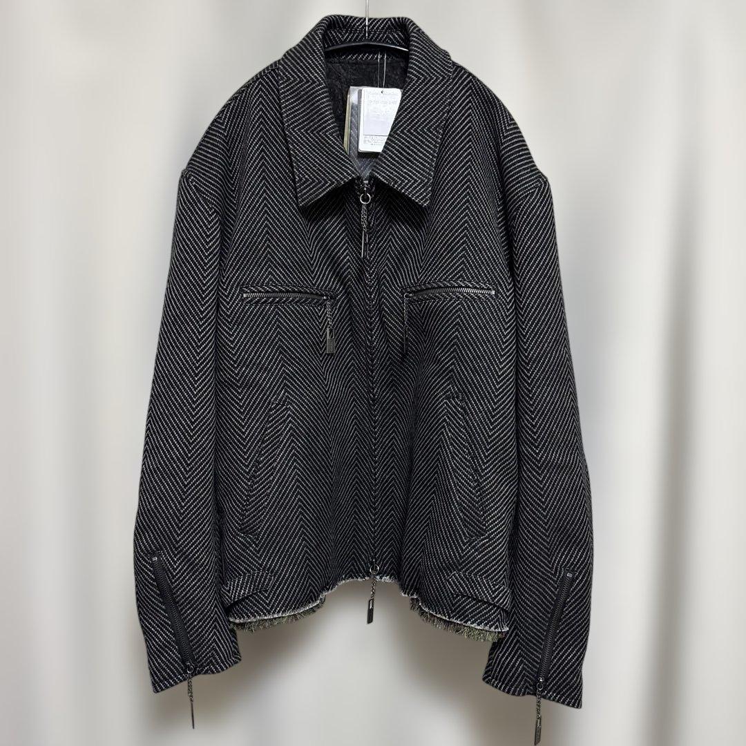 タグ付きYohji Yamamoto 24AW ヘリボーンブルゾン LOOK14