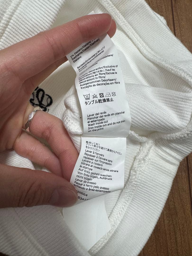 LOEWE ロエベ ベアトップ タンクトップ 白