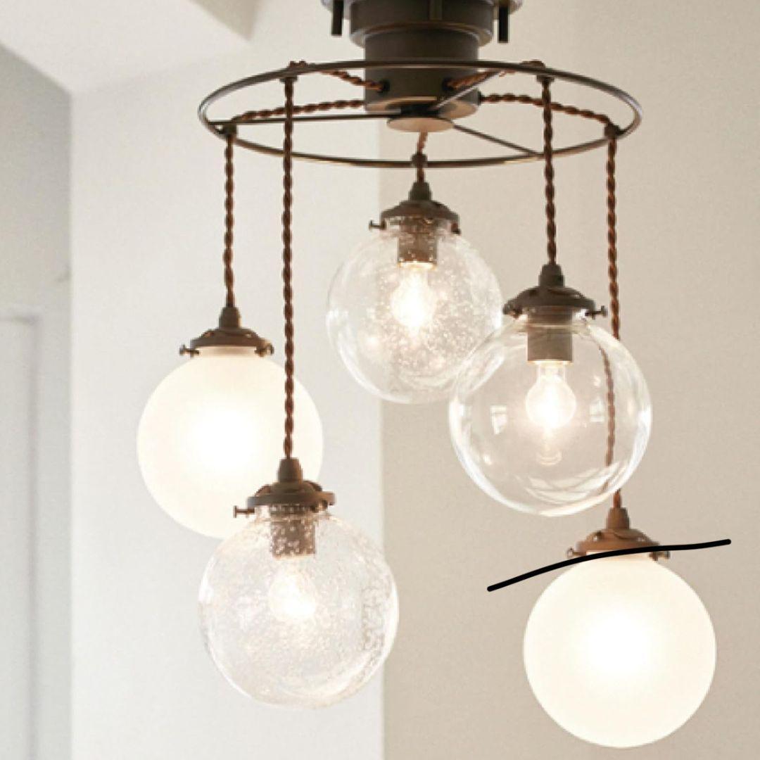 m*i様 超特価！新品未使用品　ペンダントライト バブル クリア フロスト ガラ