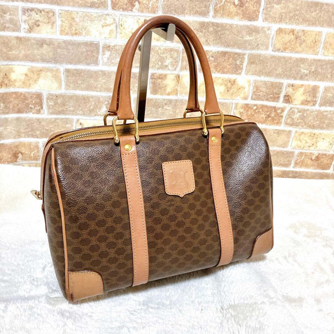 CELINE ハンドバッグ マカダム ボストン ヴィンテージ セリーヌ