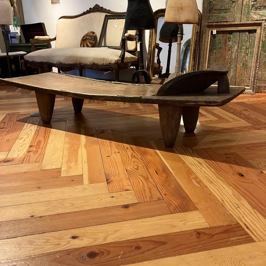 アフリカンローテーブル　幅広　木製　2m