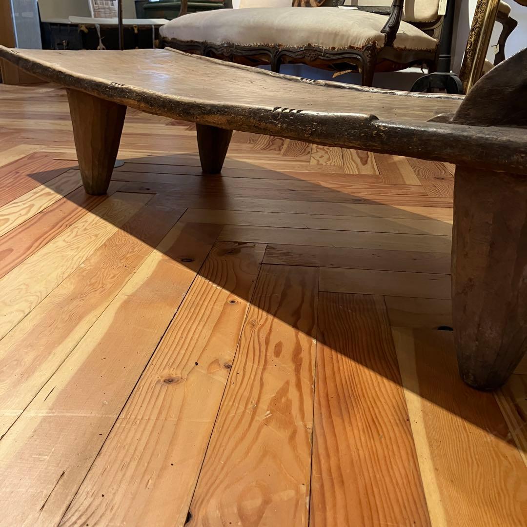 アフリカンローテーブル　幅広　木製　2m