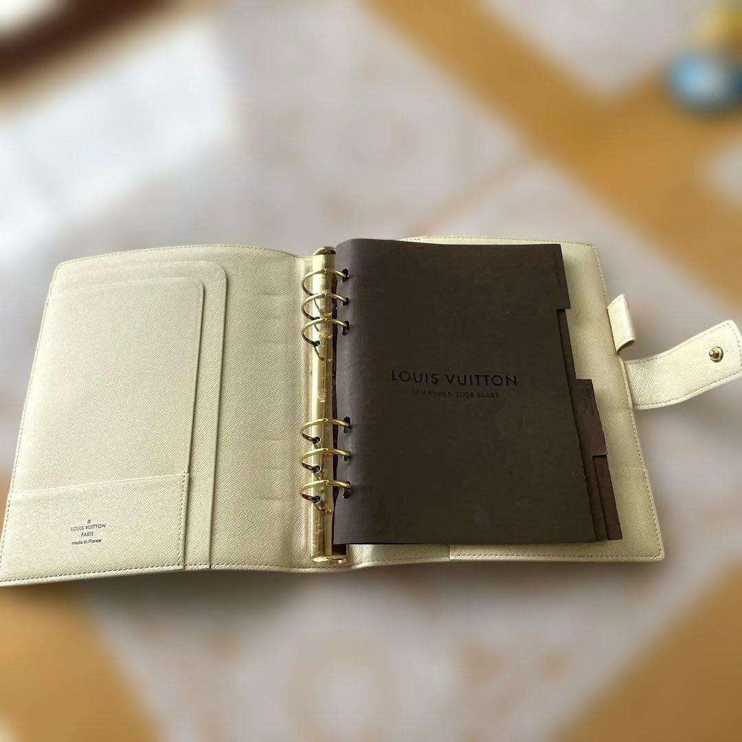 ルイヴィトン ダミエ アズール アジェンダ 手帳カバー スケジュール帳