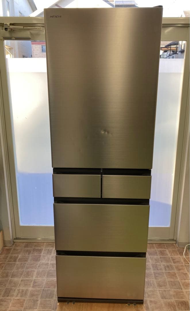 日立ノンフロン冷凍冷蔵庫　R-HWS47S 470L 23年製　HITACHI