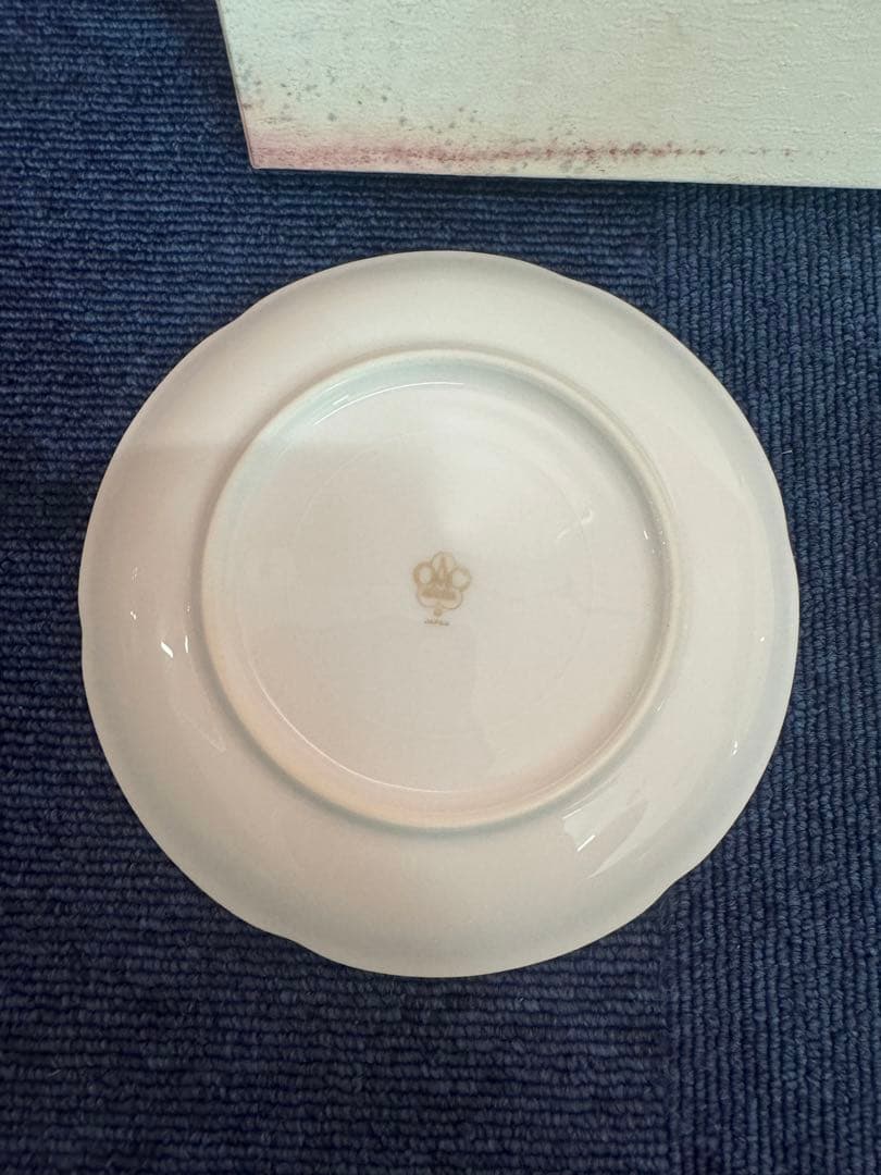 1953 大倉陶園　白磁　皿　2客　未使用