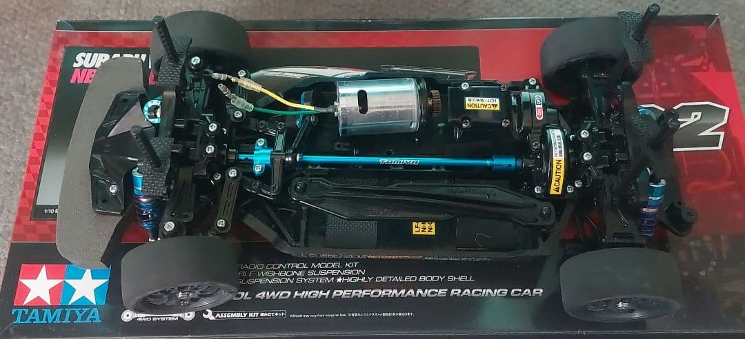 田宮 RCキット TT-02 スバルWRX STI NBRチャレンジ 説明書有り