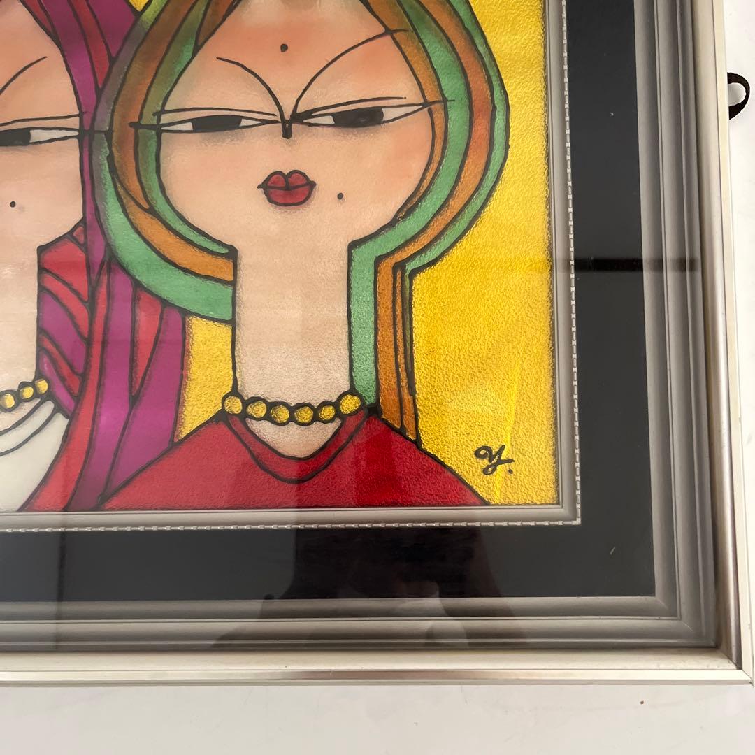 絵画 アート レトロポップ 昭和レトロ 額 インテリア 現代アート カフェ