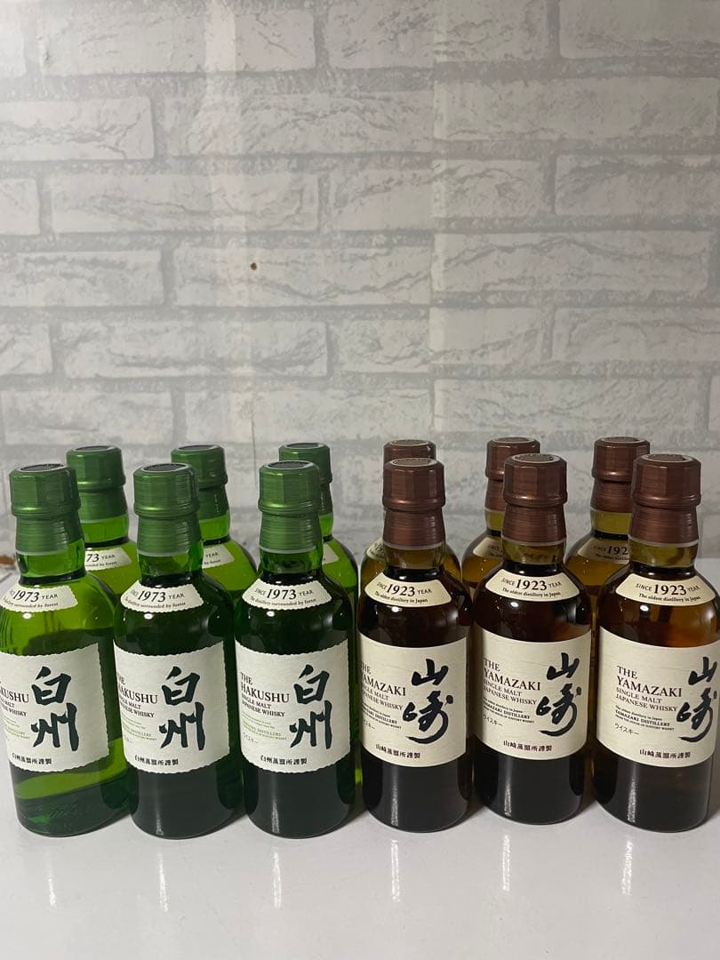 山﨑 180 6本　白州180 6本