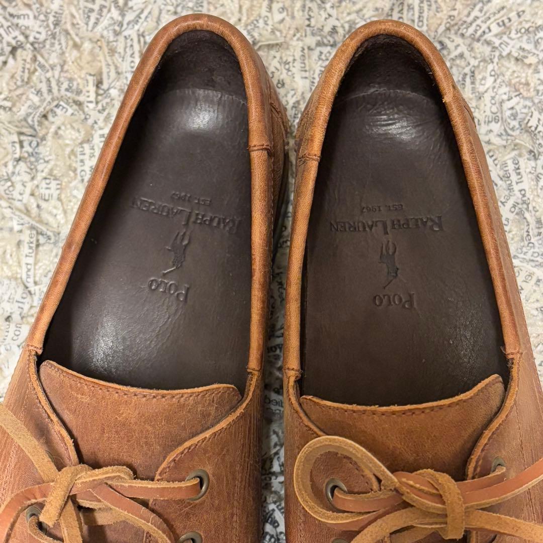 レア✨POLO RALPH LAUREN 8 1/2EE モカシンデッキシューズ