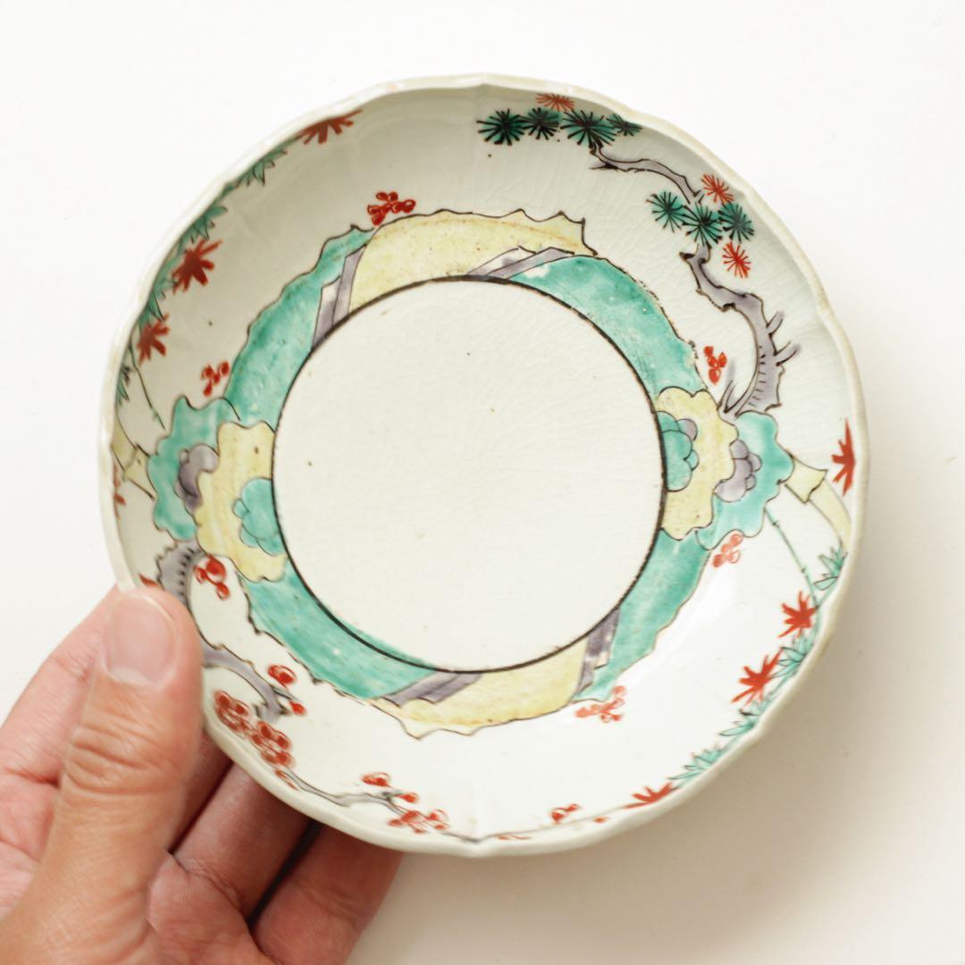 伊万里　古伊万里　江戸　後期　色絵　深皿　膾　皿